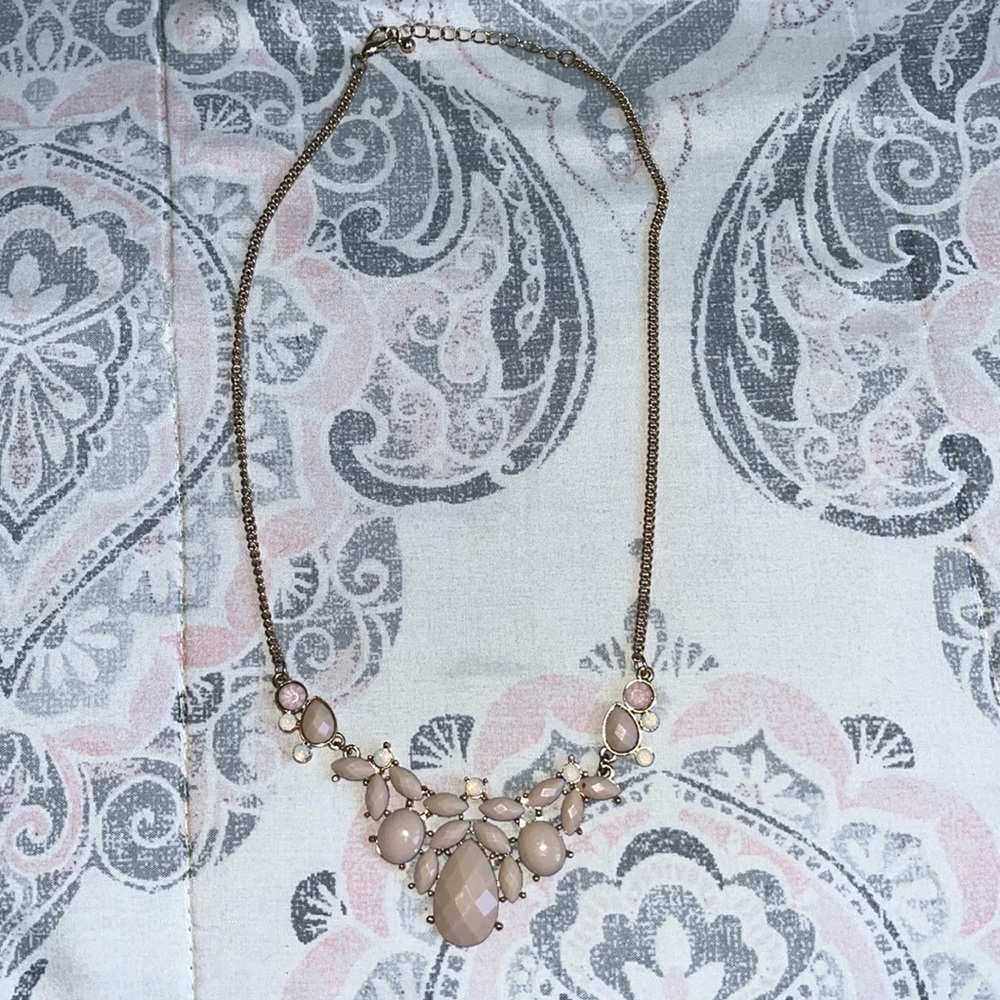 Baby Pink Statement Necklace